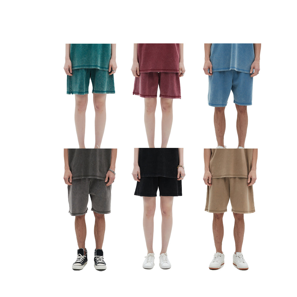 Summer 400G cotton flexible customize printing heavy weight streetwear gym essentials shorts