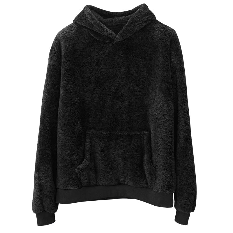 Premium Furry Unisex Fleece Lambhair Pullover Hoodie