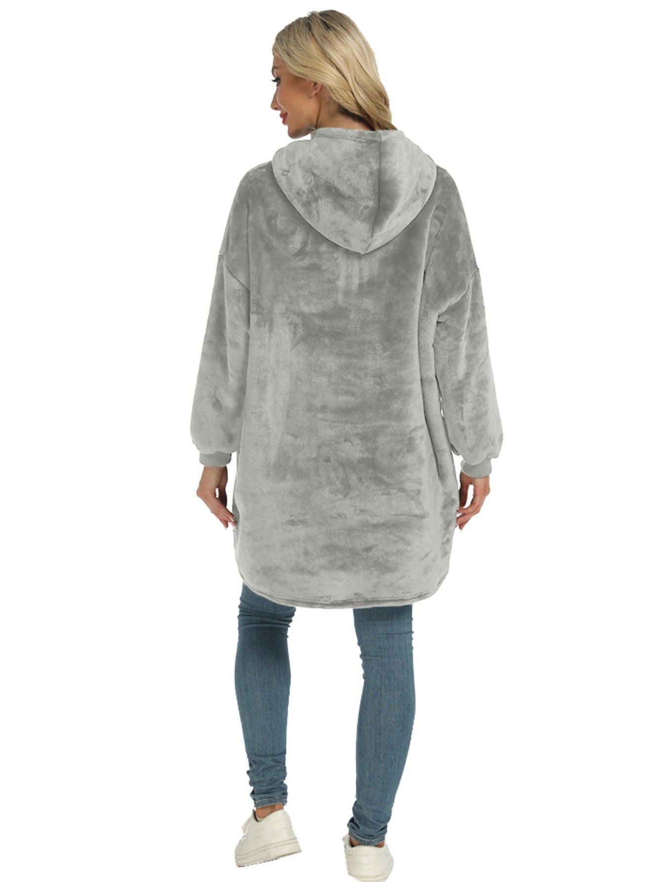 Hoodie Manufacturers Customize Thick Plush Embroidery Bare Large Pocket Hoodie