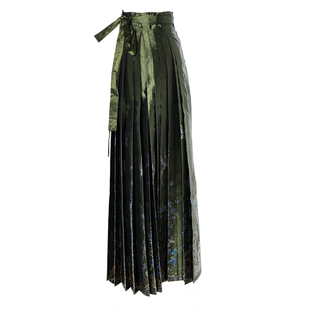 Chinese Retro Flowing Improved Ming Dynasty Pleated Skirt