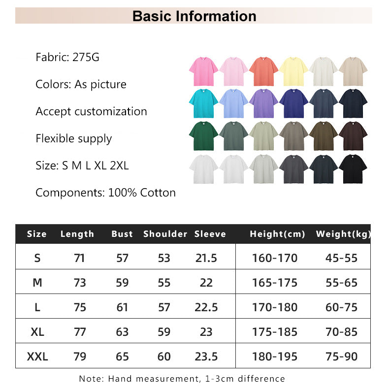 Sequined embroidery Logo 275g pure Cotton women fashion Tshirt