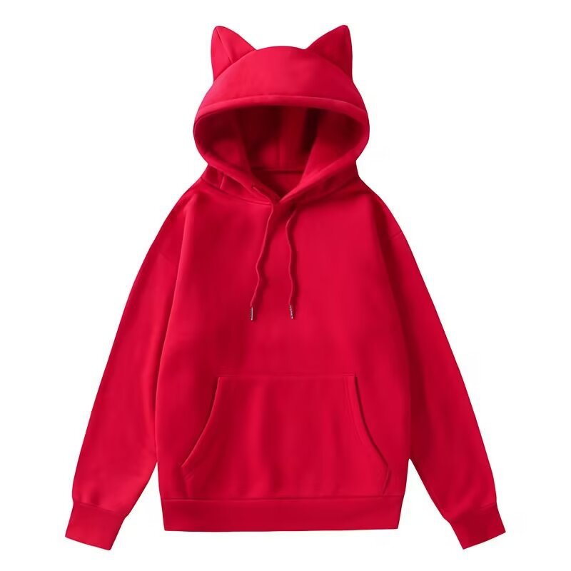 Cat Ears Hooded Men's and Women's Long Sleeve Autumn Cute Hoodie
