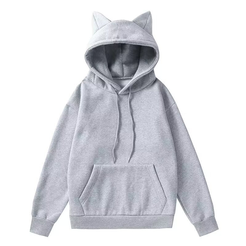 Cat Ears Hooded Men's and Women's Long Sleeve Autumn Cute Hoodie