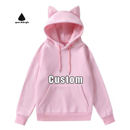 Cat Ears Hooded Men's and Women's Long Sleeve Autumn Cute Hoodie