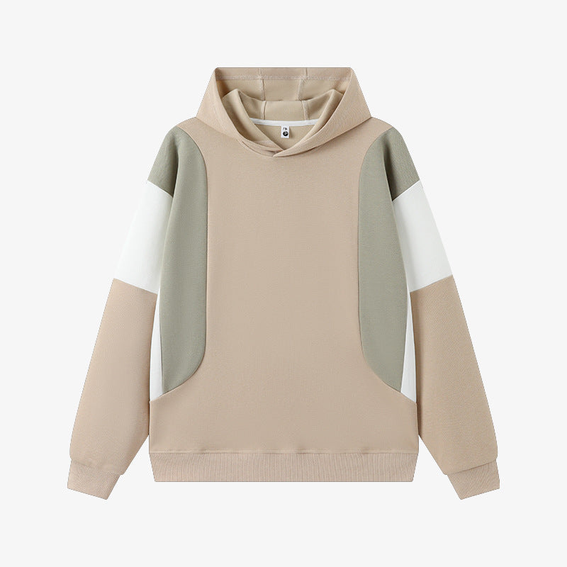 Patch Work Autumn and Winter Long Sleeved Sports Hoodies
