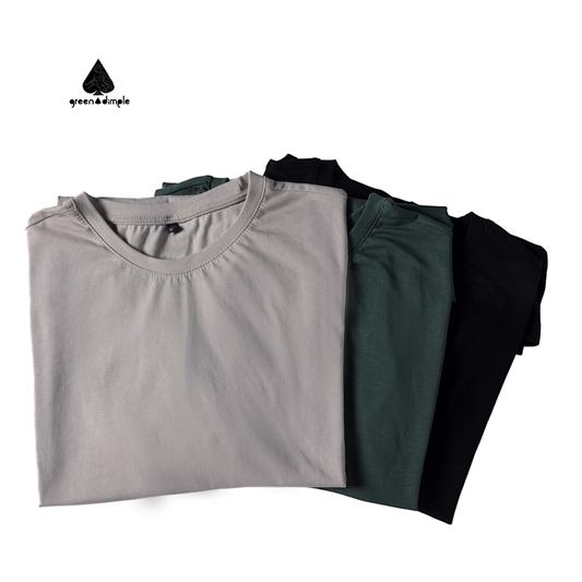 100% Cotton High Quality Men's Tshirt Euro Size Solid Color T-shirts