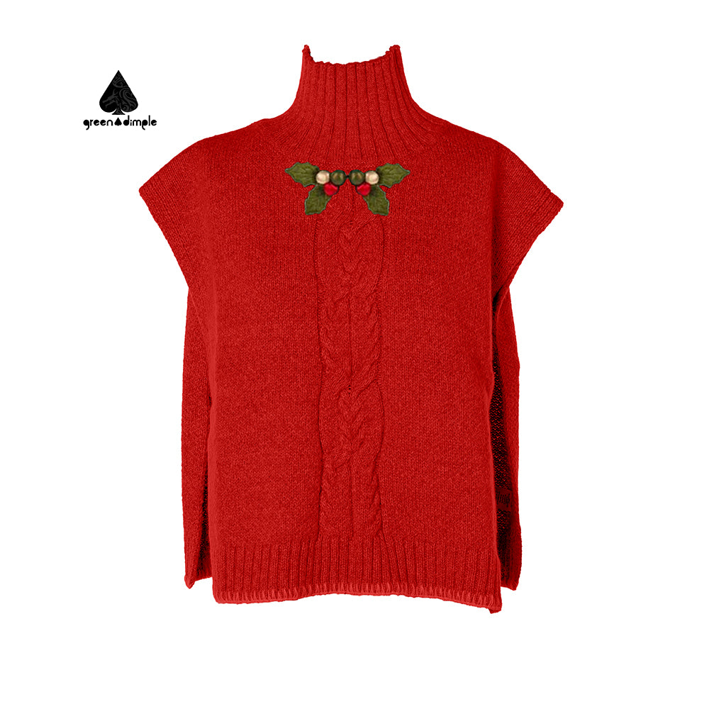Christmas winter warm Sleeve less Sweaters For Women