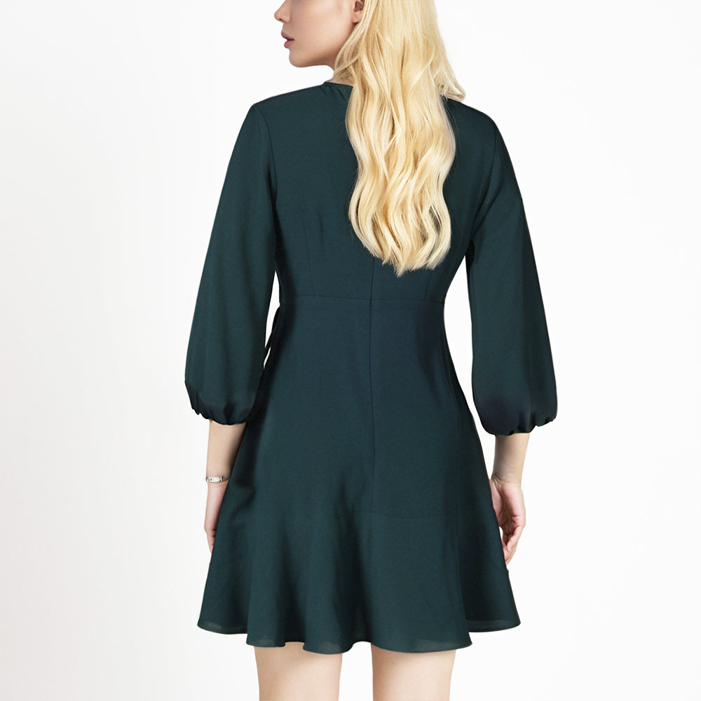 Fashion Ladies Long Sleeve Ladies chiffon Casual dress