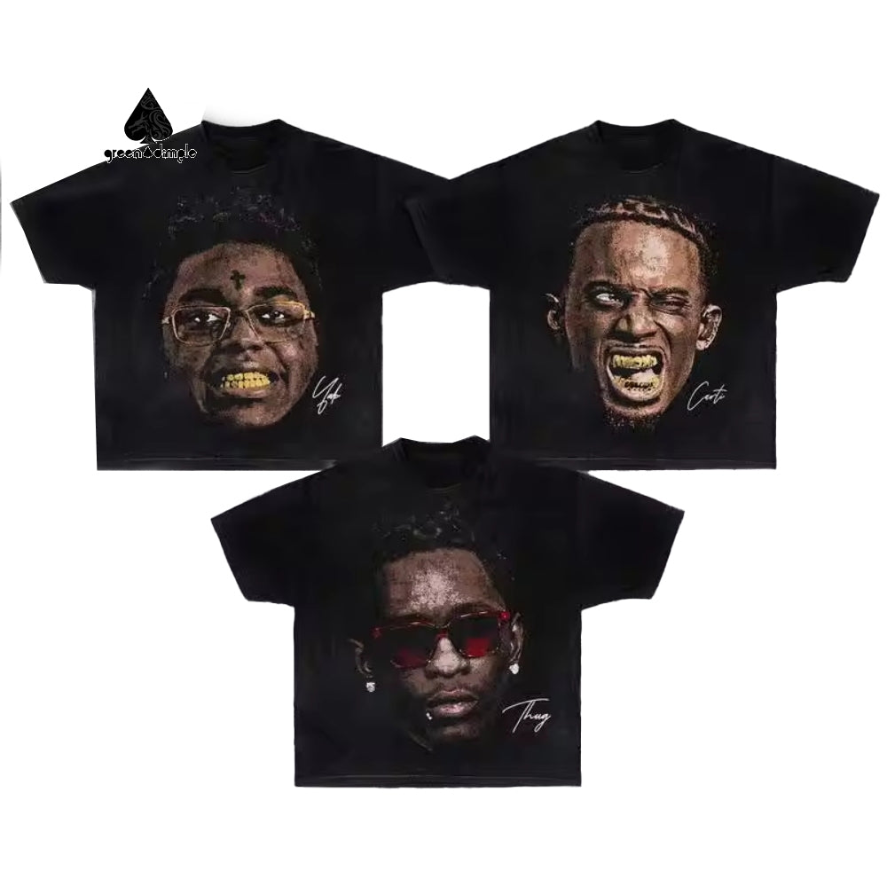 Dtg Print Streetwear Graphic Tees Blank Plus Size T-Shirt