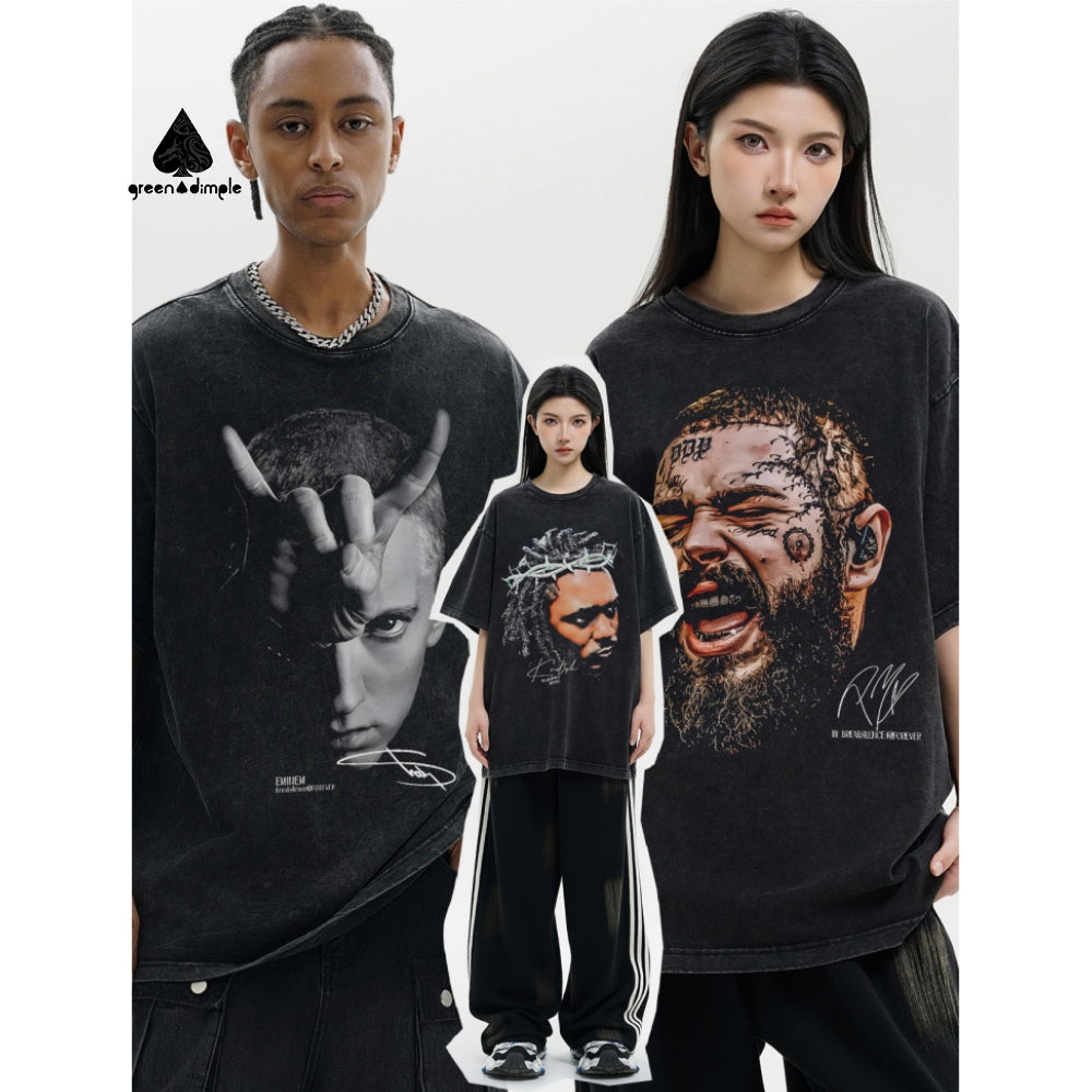 Dtg Print Streetwear Graphic Tees Blank Plus Size T-Shirt