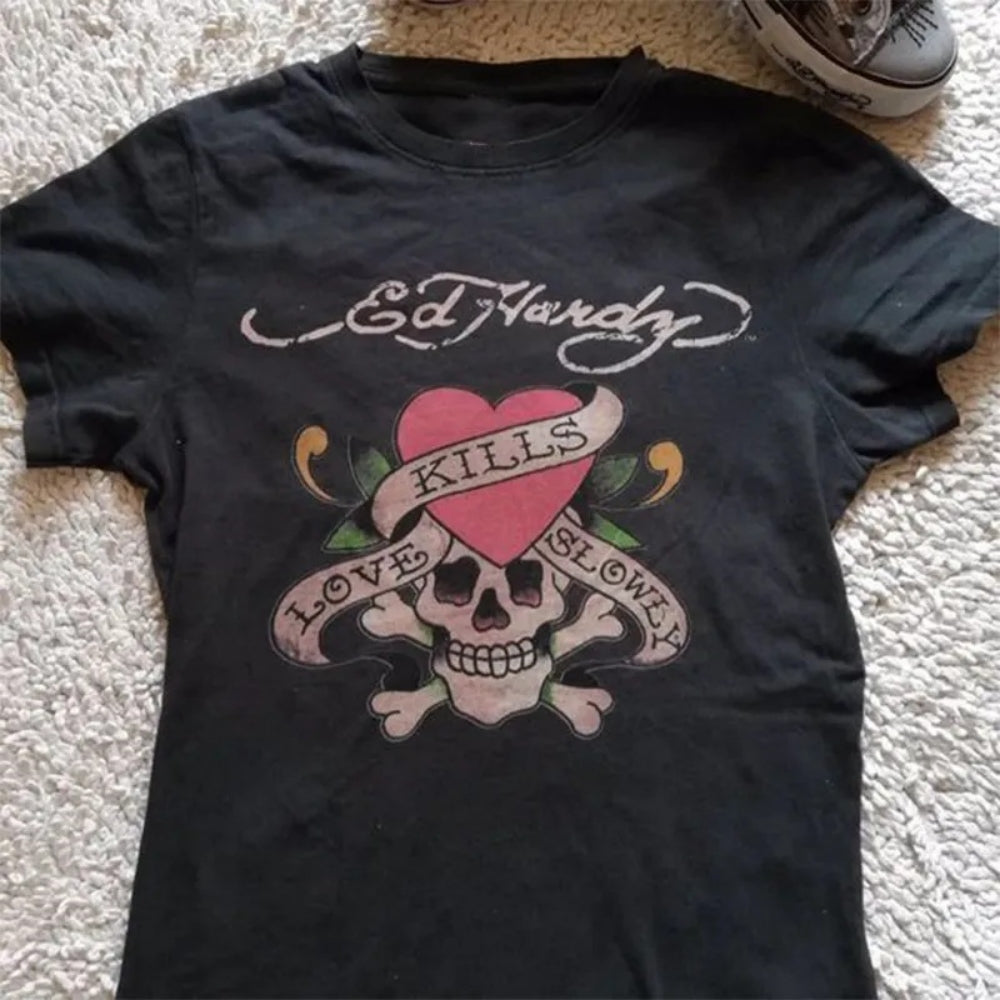 Cute Summer Streetwear Graphic Cotton T-Shirt