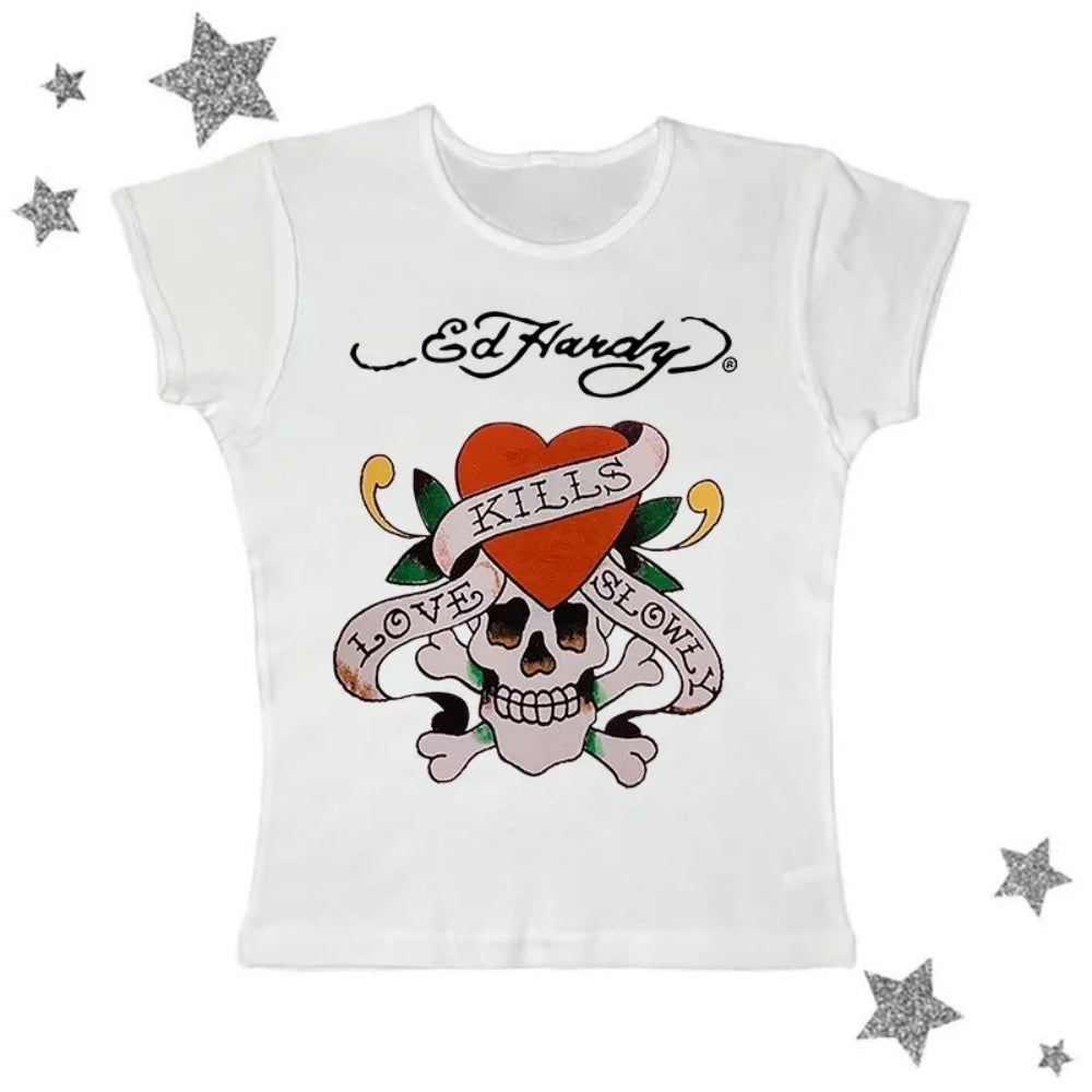 Cute Summer Streetwear Graphic Cotton T-Shirt