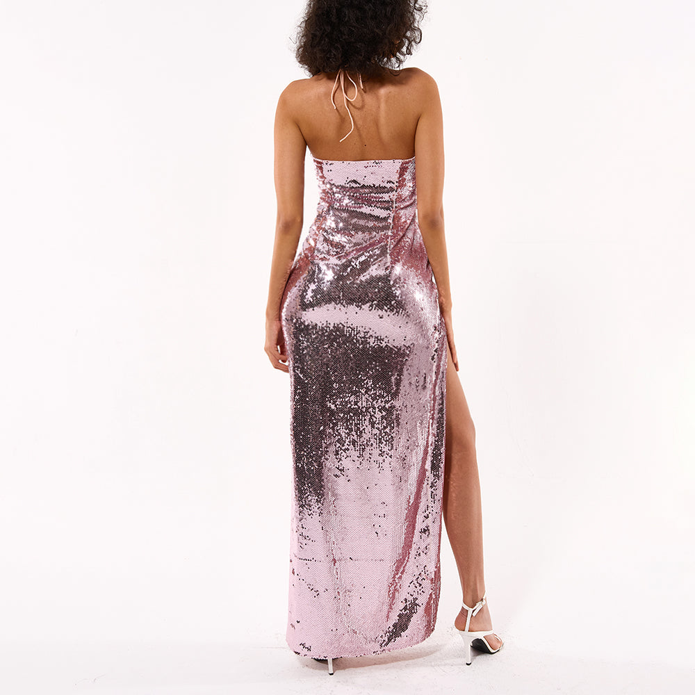 Glitter ballgown glitz and glam bodycon elegant sequin evening party dress
