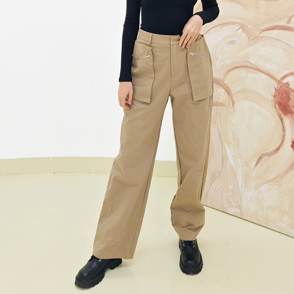 OEM factory Women's casual breathable pants with pockets