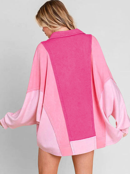 Cotton Dolman Sleeve Loose Pullover Casual Streetwear Sweatshirt