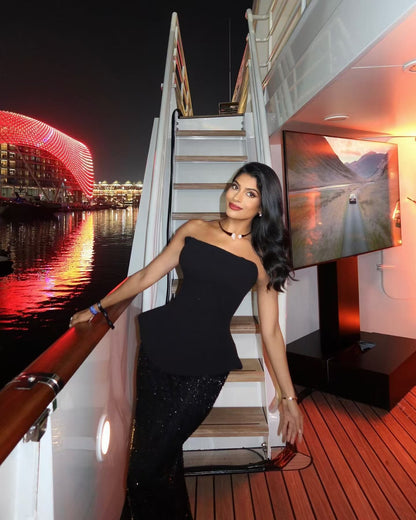 Event Party Wear Elegant Off Shoulder Bodycon Cocktail Gala Dress