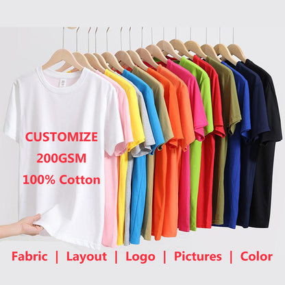 T-shirt custom logo cultural advertising printing picture team building uniform work