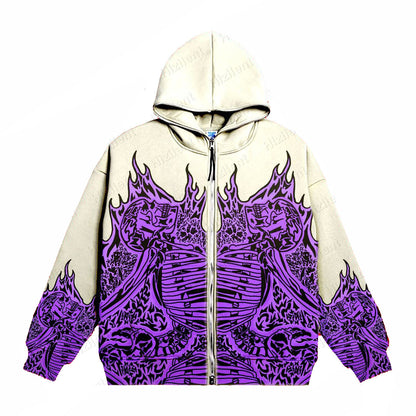 Autumn and winter Heavyweight Custom Logo Printed Y2K style Thick Hoodies