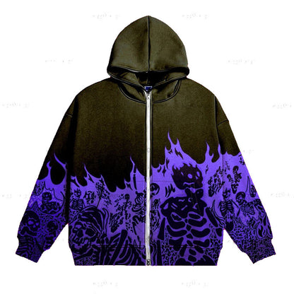 Autumn and winter Heavyweight Custom Logo Printed Y2K style Thick Hoodies