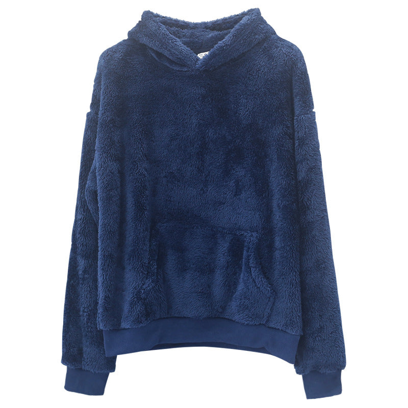 Premium Furry Unisex Fleece Lambhair Pullover Hoodie