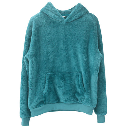 Premium Furry Unisex Fleece Lambhair Pullover Hoodie