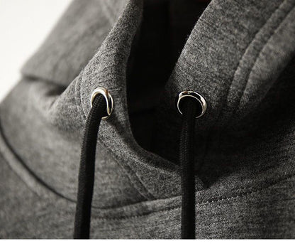 Cotton Fleece Casual Pullover Sweatshirts Drawstring Hoodie