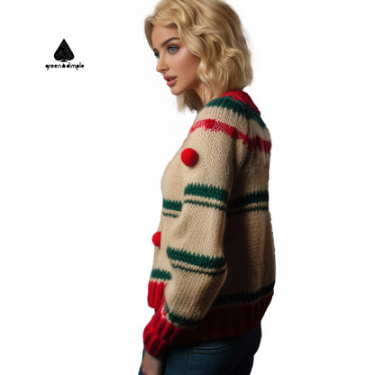 Wool sweater unisex perempuan chunky knitted essentia sweaters