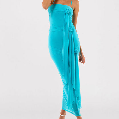 Keep It Routine Midi Dress - Turquoise