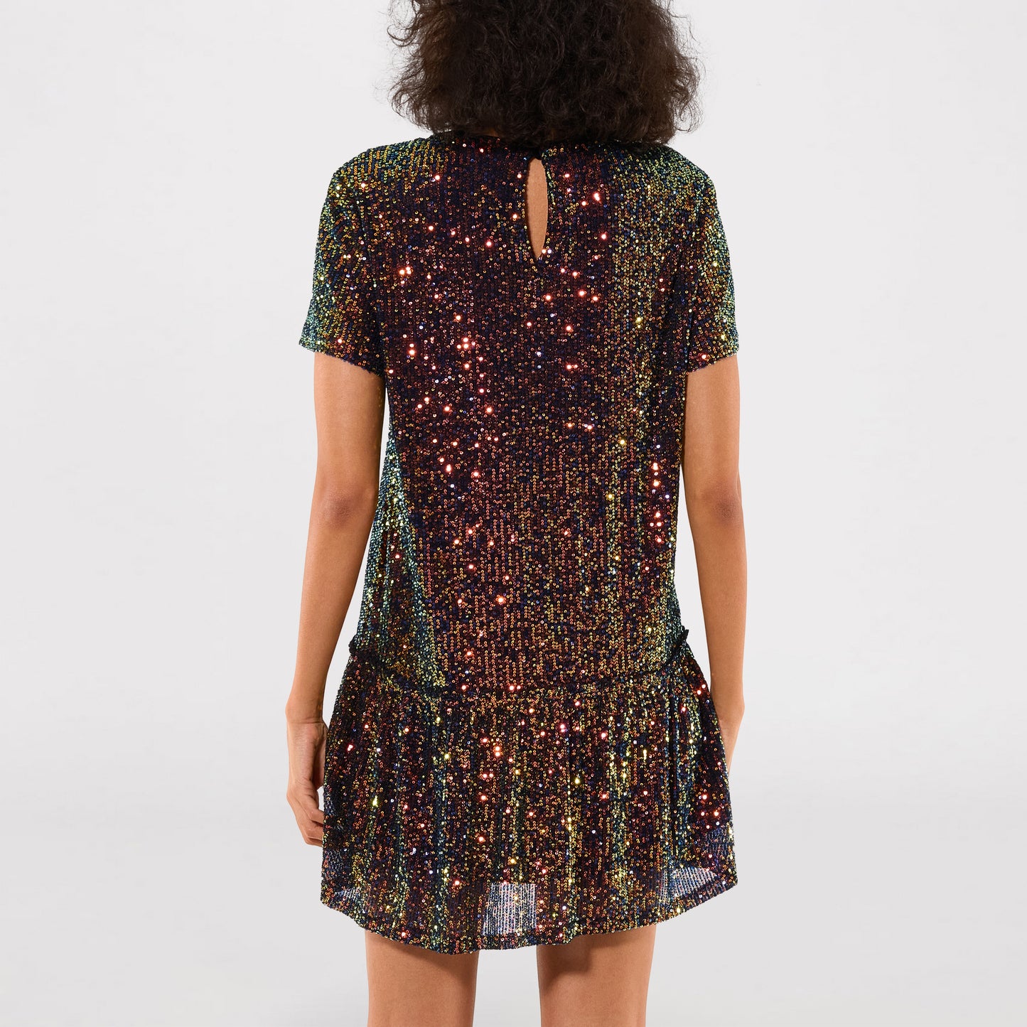 All I Can Sea Sequin Midi Dress - Black