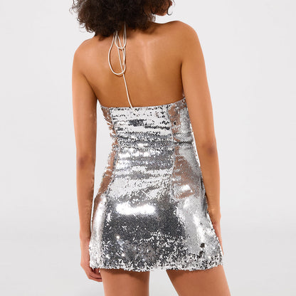 Natalie Sequin Micro Mini Dress-2