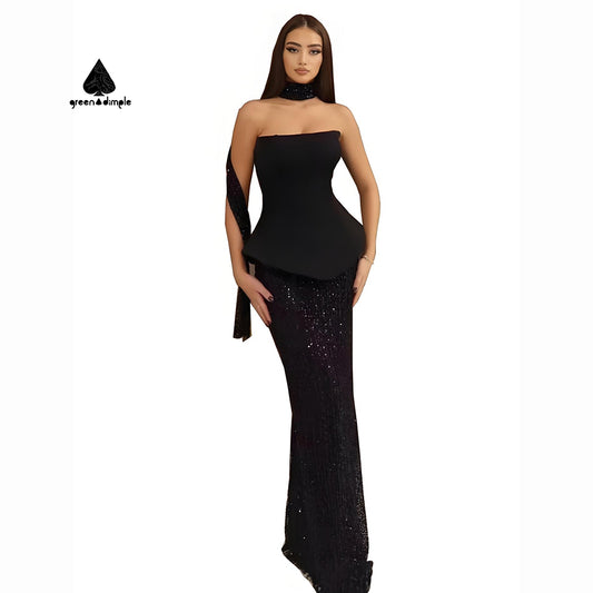 Event Party Wear Elegant Off Shoulder Bodycon Cocktail Gala Dress