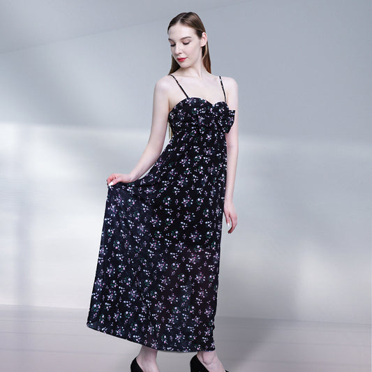 Soleil Floral Maxi Dress - Pink/combo-2