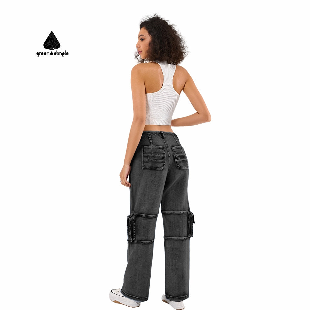 Oversize Cargo unisex Denim Wide Leg baggy jeans