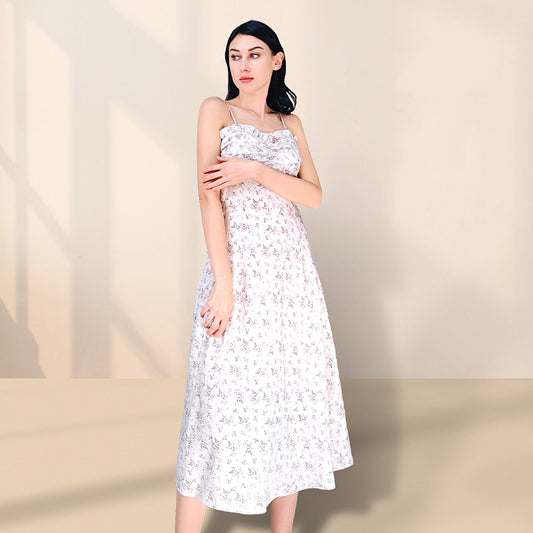 Samara Floral Maxi Dress - White /combo-2