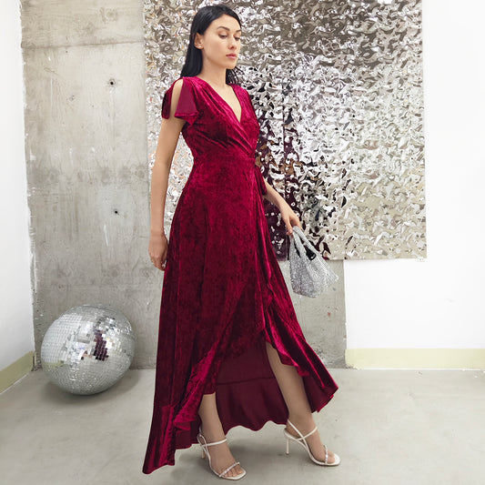 One And Only Velvet Gown - Red