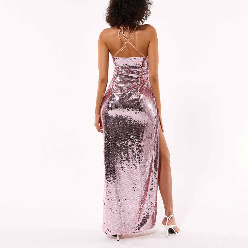 Genesis Sequin Maxi Dress - Purple