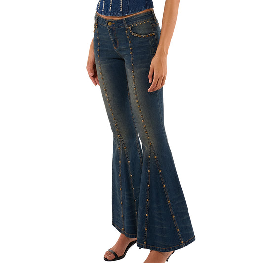 Take It Or Leave It Stretch Flare Jeans - Dark Wash