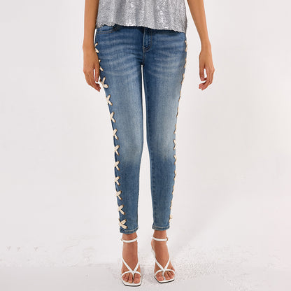 Wherever Whenever Non Stretch Tinted Wide Leg Cargo Jean - Dark Wash