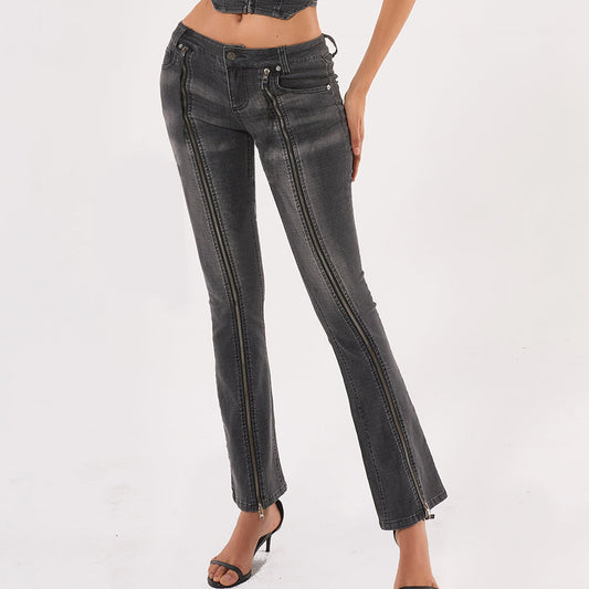 Time Well Spent Stretch Wide Leg Jeans - Black Wash-2