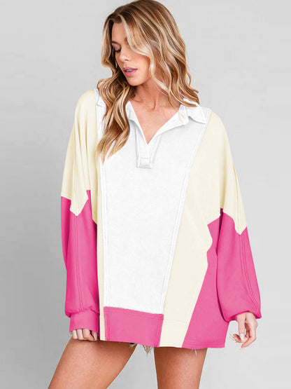 Cotton Dolman Sleeve Loose Pullover Casual Streetwear Sweatshirt