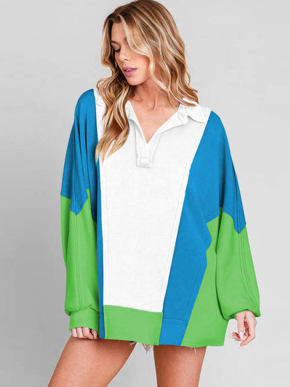 Cotton Dolman Sleeve Loose Pullover Casual Streetwear Sweatshirt