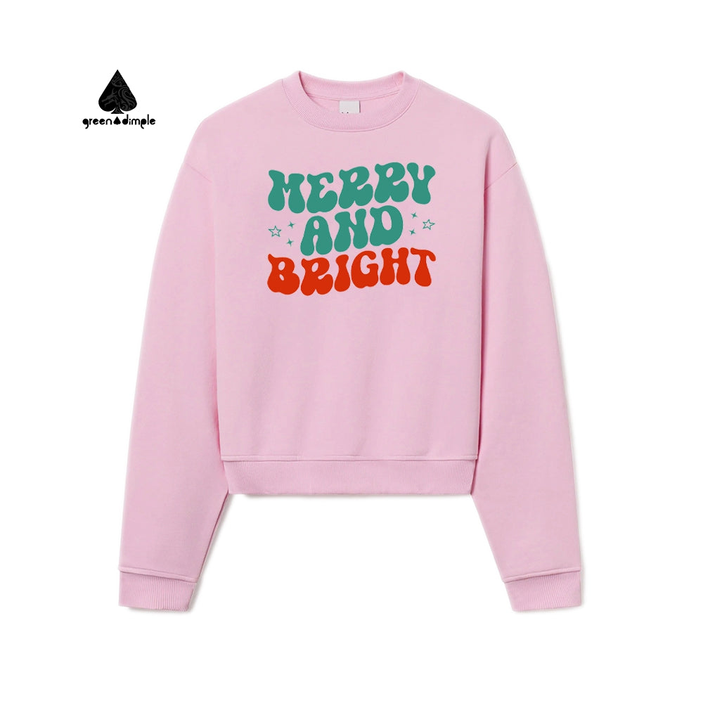 Pink Christmas Women Street Style Women Sweatshirt