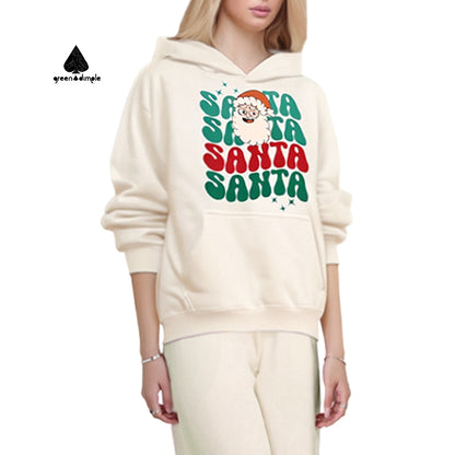 Santa heavyweight pullover unisex hoodie sweatshirts