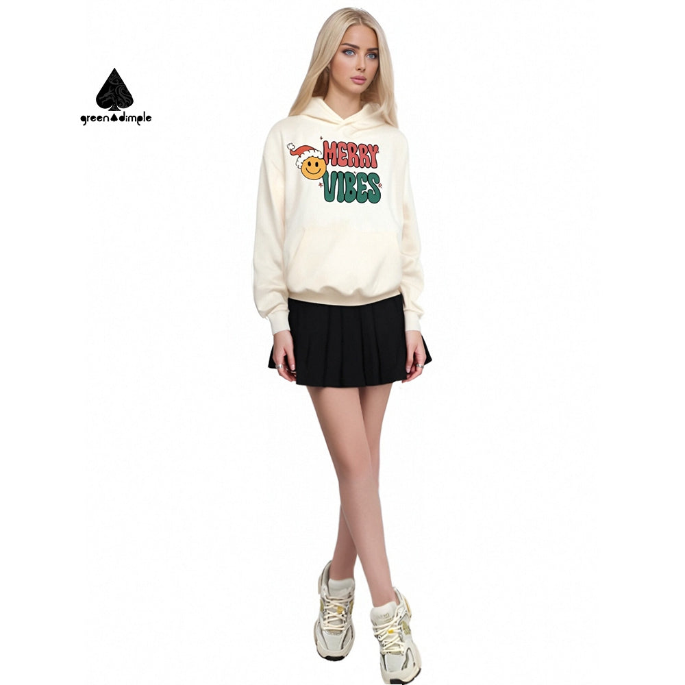 Merry Vibes oversized essentials french terry unisex hoodie