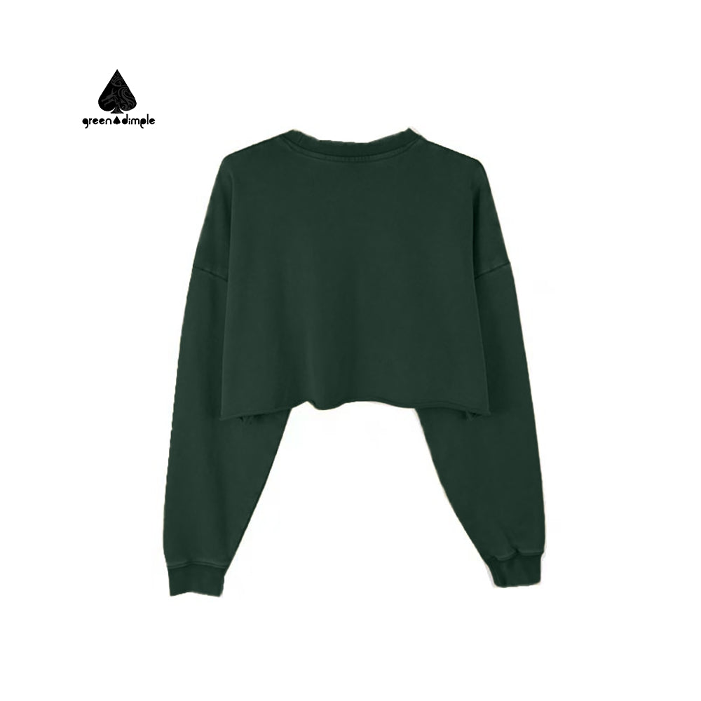 Winter christian Cashmere women crop top short Sweatshirt