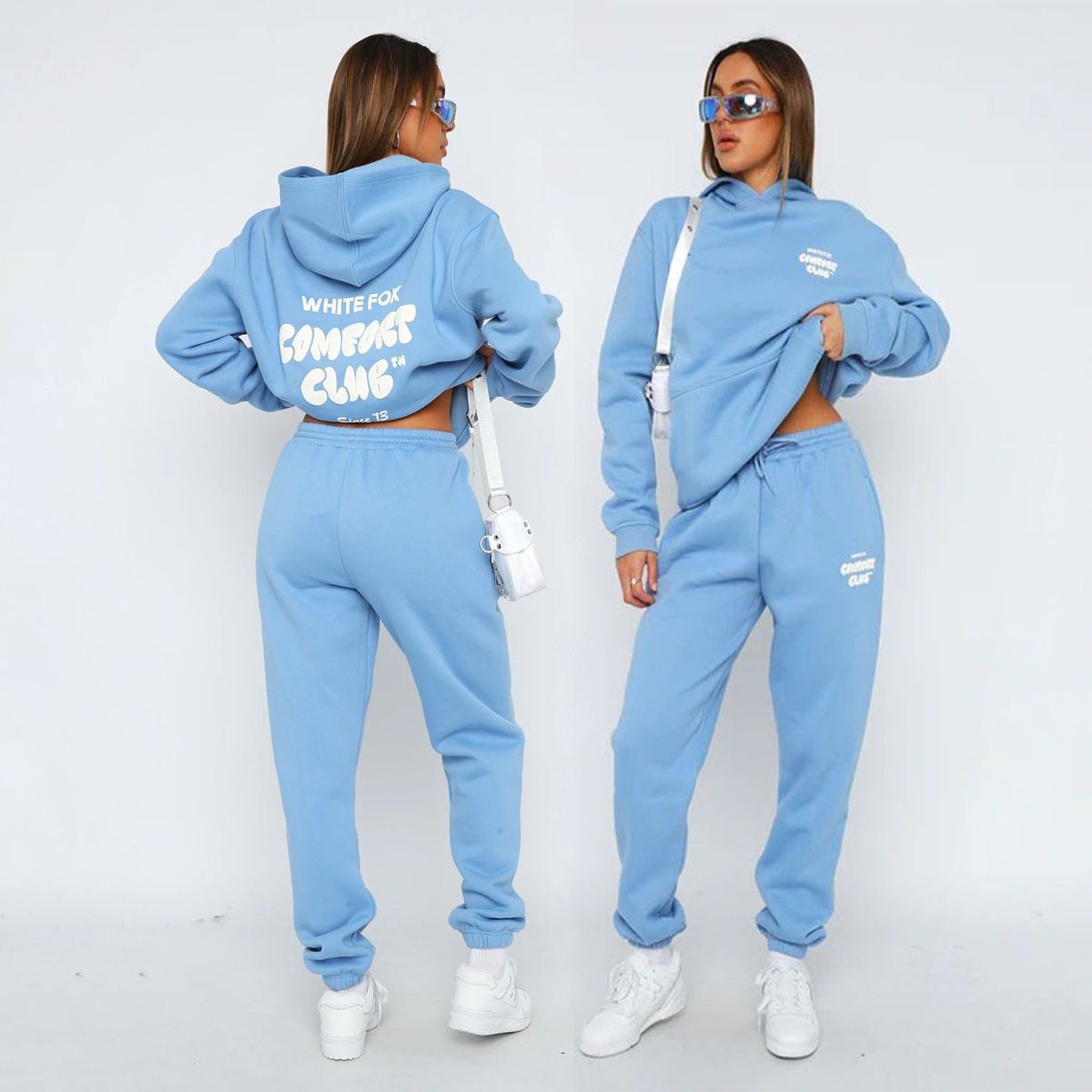 Custom Design Warm Two Piece Sport Women Tracksuits