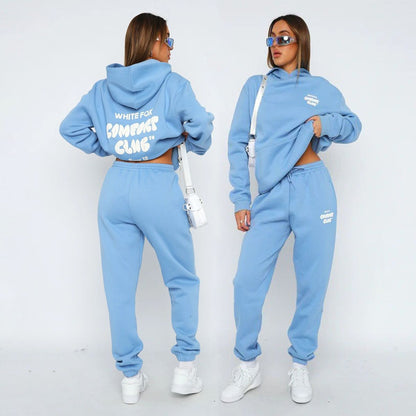 Custom Design Warm Two Piece Sport Women Tracksuits
